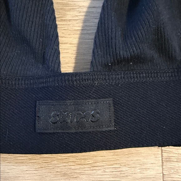 SKIMS Cotton Bibbed Plunge Bralette - Picture 2 of 4